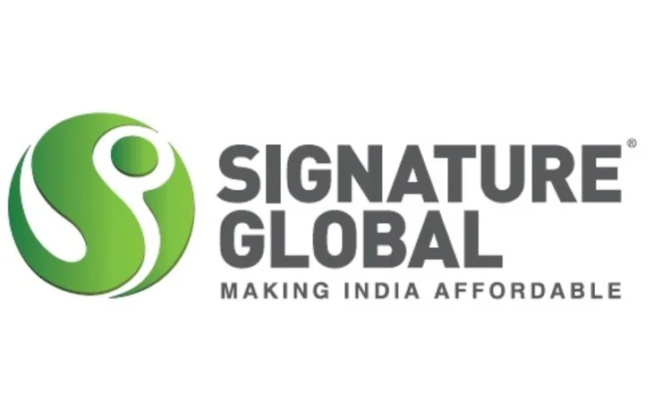 Signature Global company logo with green emblem and tagline Making India Affordable representing growth, sustainability, and community.